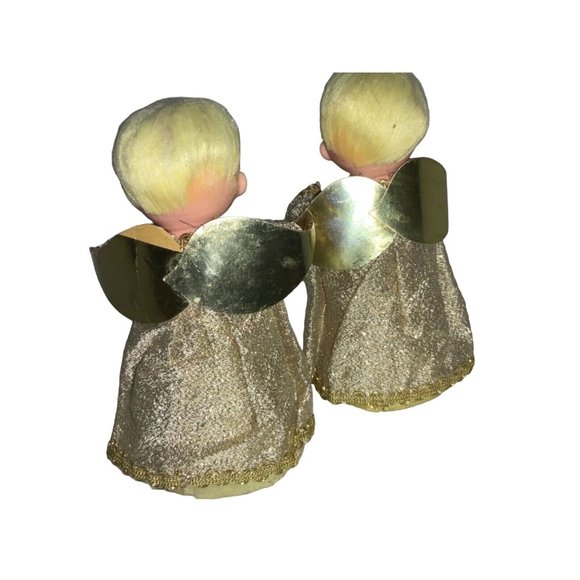 2  Cardboard Plastic Angels- Tabletop or Tree Toppers - Picture 6 of 8